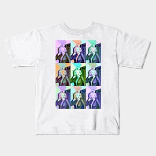 Marilyn Monroe as a color collage Kids T-Shirt